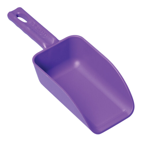 Vikan 16 oz. Purple Polypropylene Hand Scoop 63008