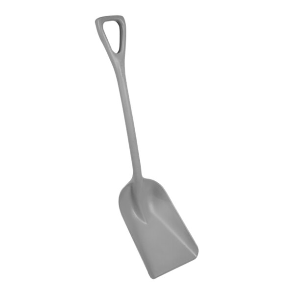 Vikan 10" Wide Gray One-Piece Metal Detectable Polypropylene Food Service Shovel 6981MD5