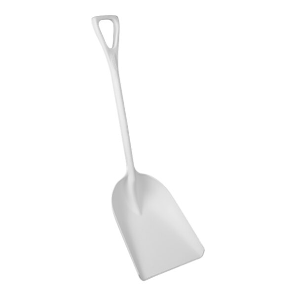 Vikan 14" Wide White One-Piece Polypropylene Food Service Shovel 69825