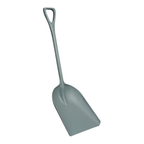 Vikan 14" Wide Gray One-Piece Polypropylene Food Service Shovel 698288