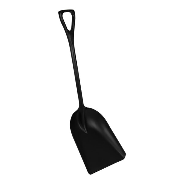 Vikan 14" Wide Black One-Piece Polypropylene Food Service Shovel 69829