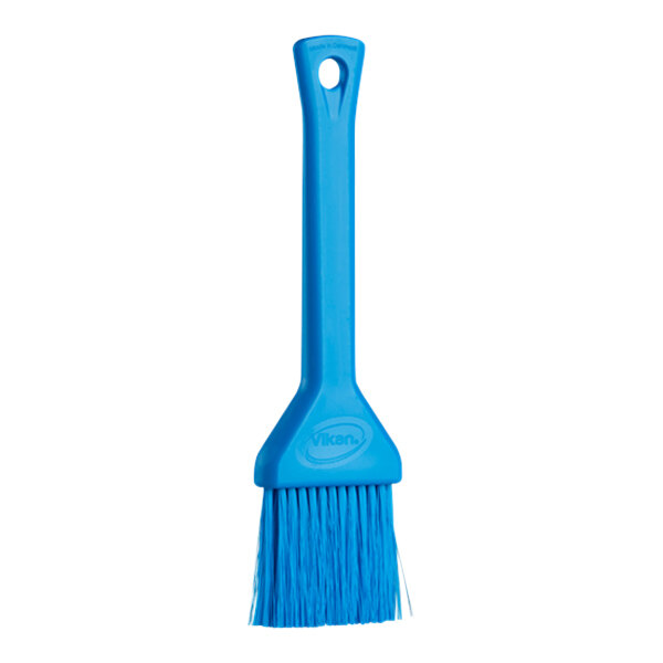 Vikan 2"W Blue Polyester Bristle Pastry Brush with Plastic Handle 5552503