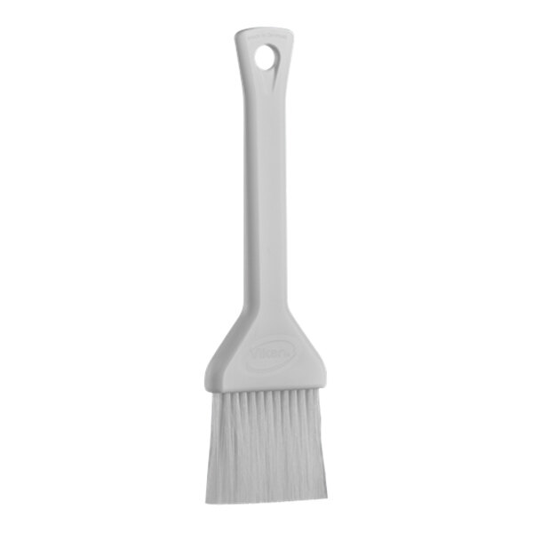 Vikan 2"W White Polyester Bristle Pastry Brush with Plastic Handle 5552505