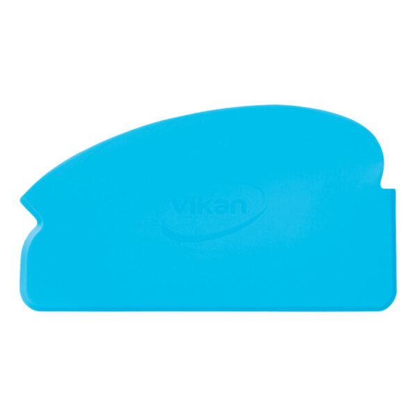 Vikan 40513 6 1/2" Blue Flexible Hand Scraper