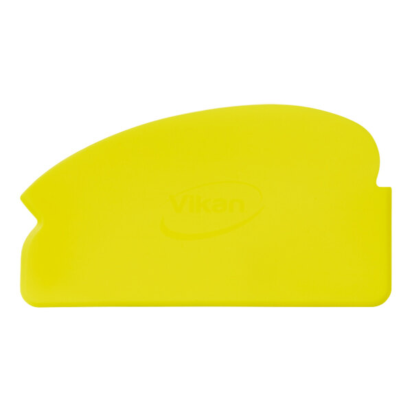 Vikan 40516 6 1/2" Yellow Flexible Hand Scraper