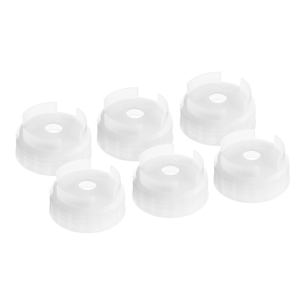 San Jamar 8573N Nozzle Cap for 20 oz. EZ-KLEEN® Sauce Bottles - 6/Pack