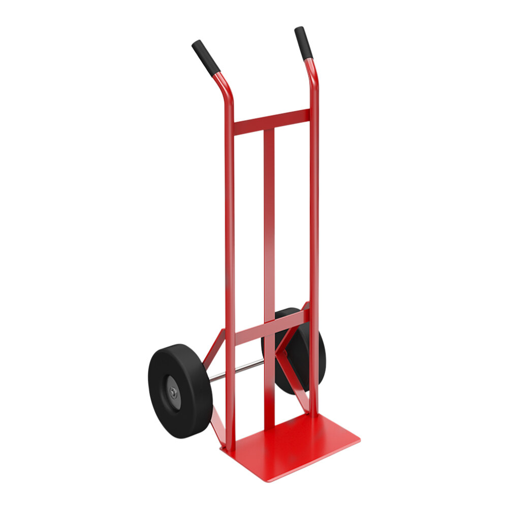Winholt 800 lb. Heavy Duty Steel Pipe Hand Truck with 10" Semi-Pneumatic Wheels 508SP-RD