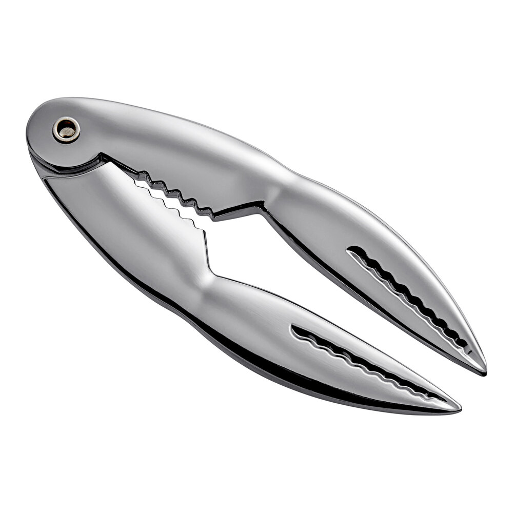 Acopa 5 3/8" Claw-Shaped Chromium-Coated Zinc Alloy Lobster Cracker