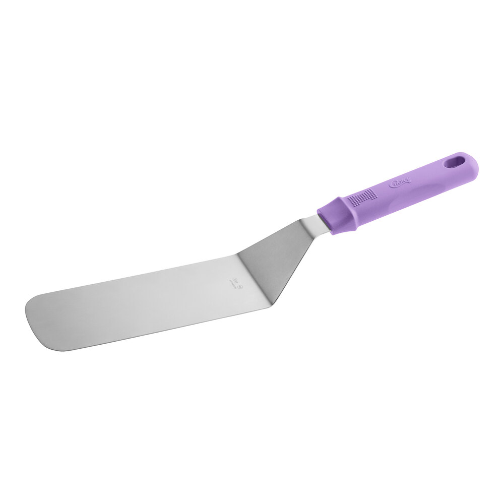 Choice 8" x 3" Turner with Purple Polypropylene Handle