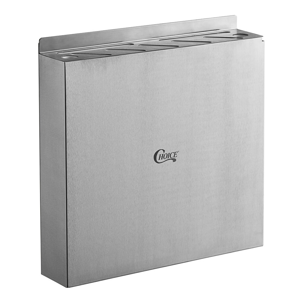 Choice 7-Slot Stainless Steel Wall-Mount Knife Rack