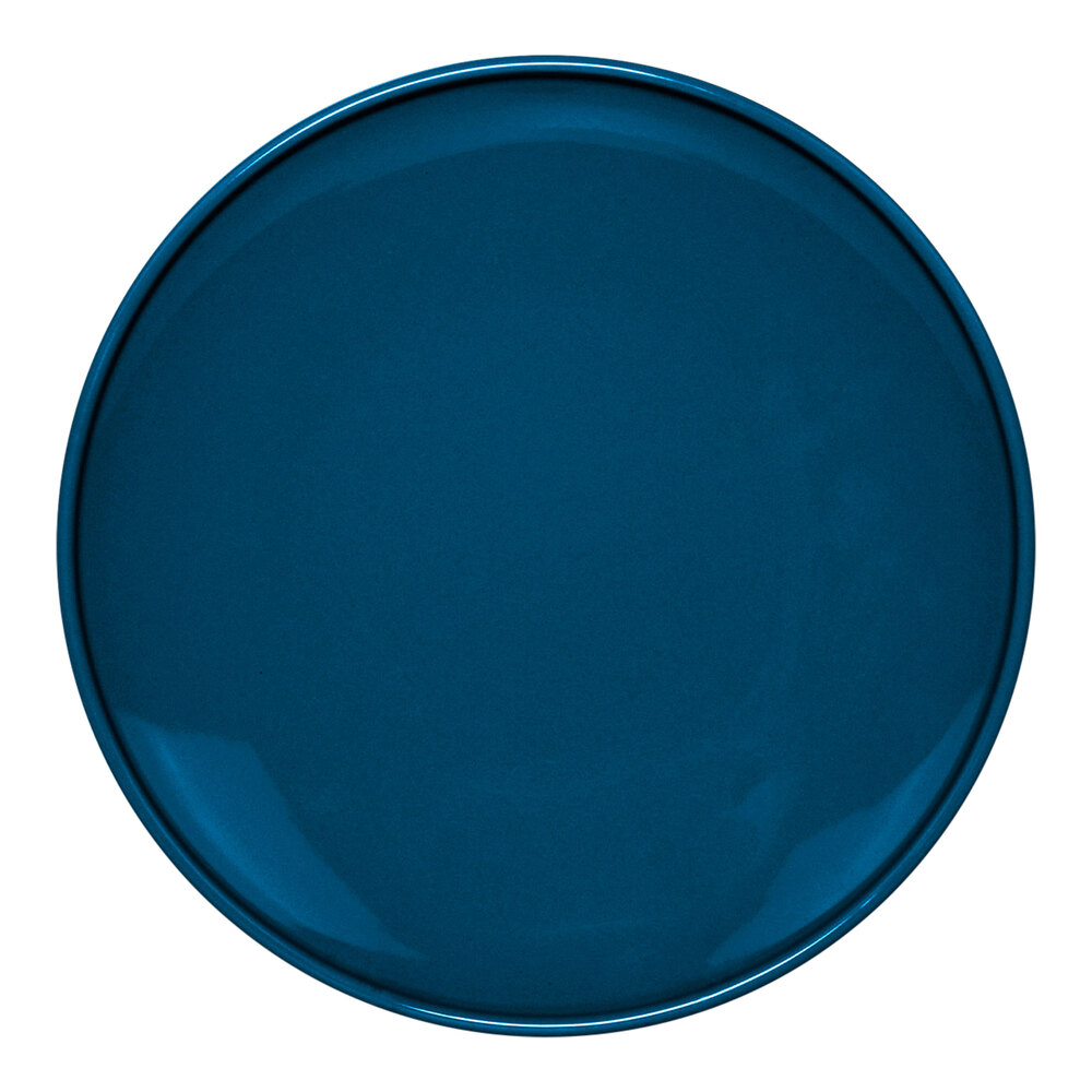 Front of the House Bevel 9" Lapis Round Porcelain Plate - 6/Case