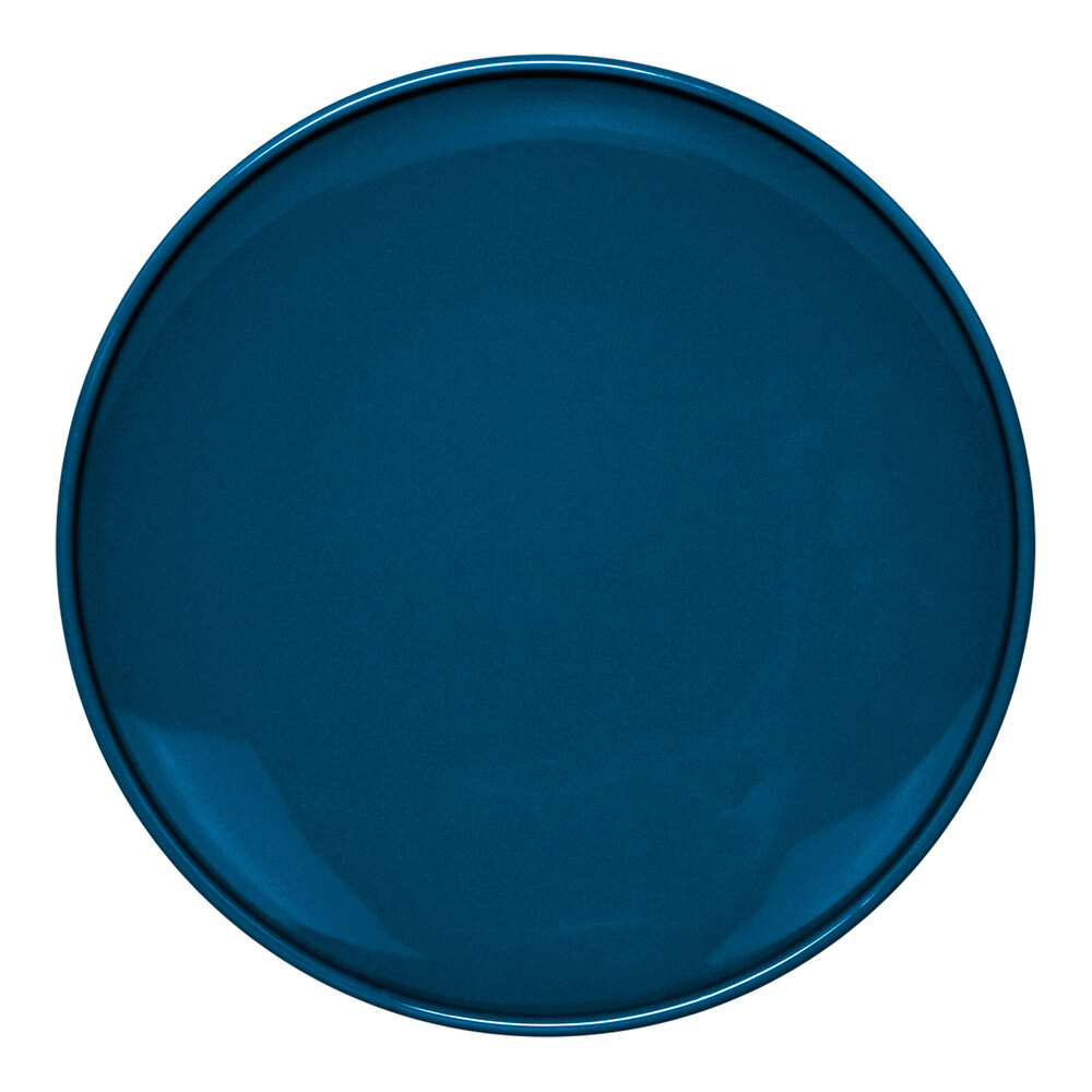 Front of the House Bevel 11" Lapis Round Porcelain Plate - 4/Case