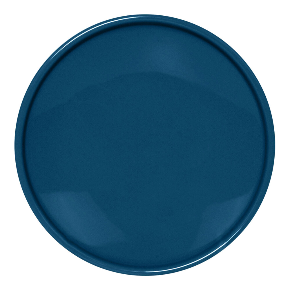 Front of the House Bevel 6" Lapis Round Porcelain Plate - 12/Case