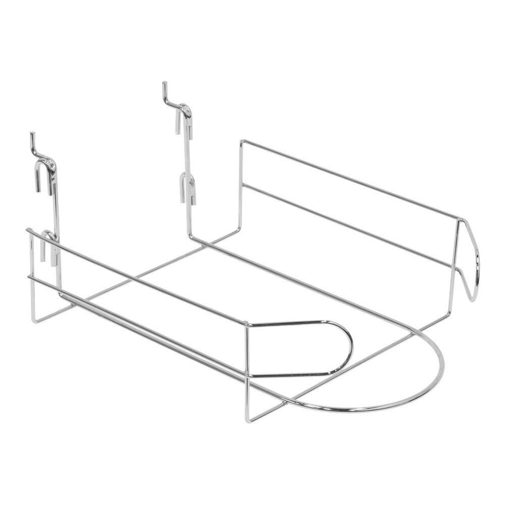 8 1/2" x 10" x 3" Chrome Steel 12 Baseball Cap Display for Grid & Go Displays