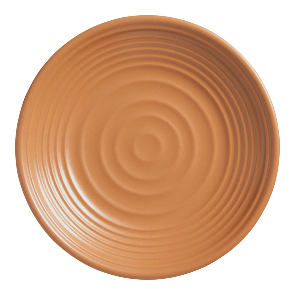 American Metalcraft Marra 8 3/4" Terracotta Round Melamine Plate
