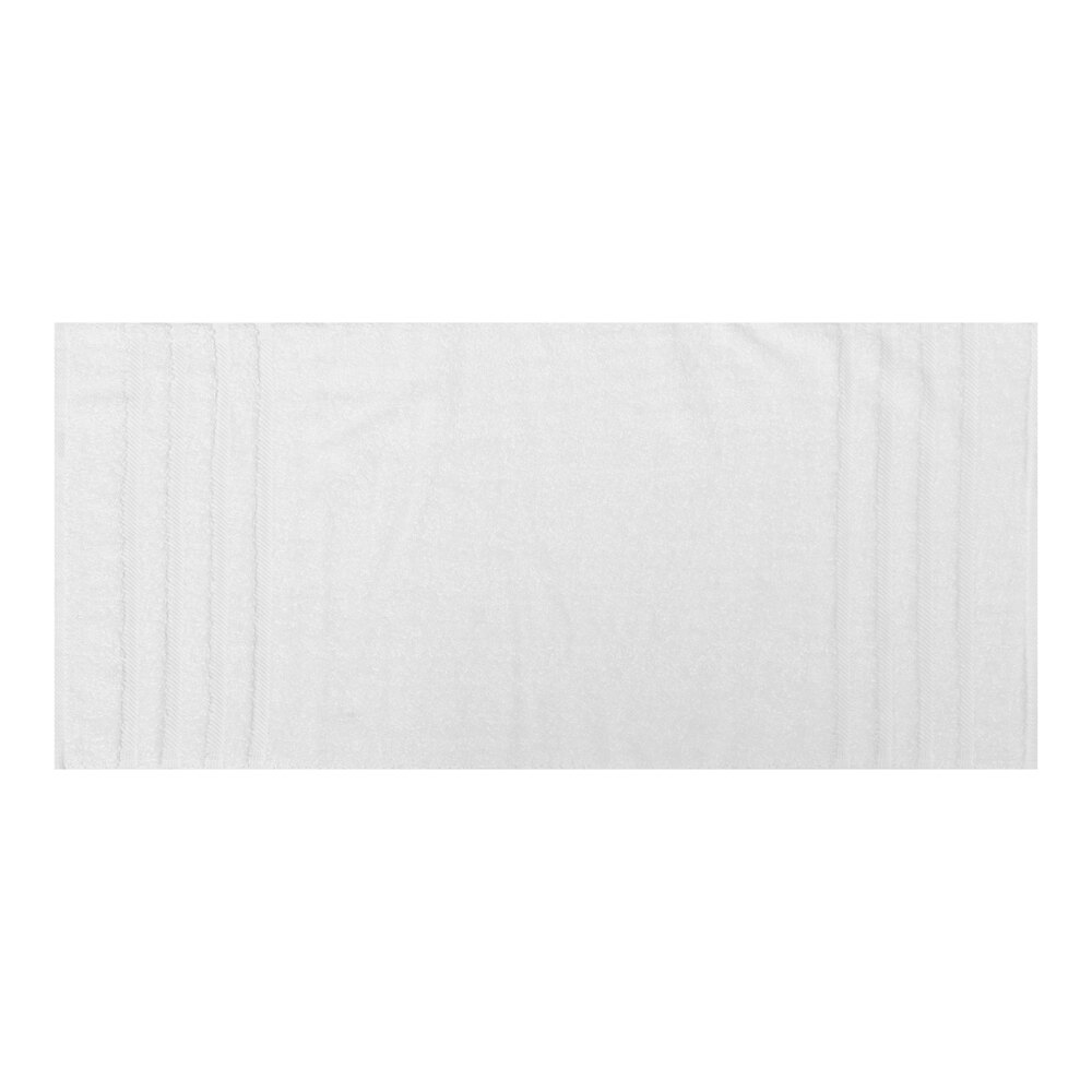 1888 Mills Naked Terry 30" x 56" White Combed Cotton / Modal Bath Towel - 18 lb. - 24/Case