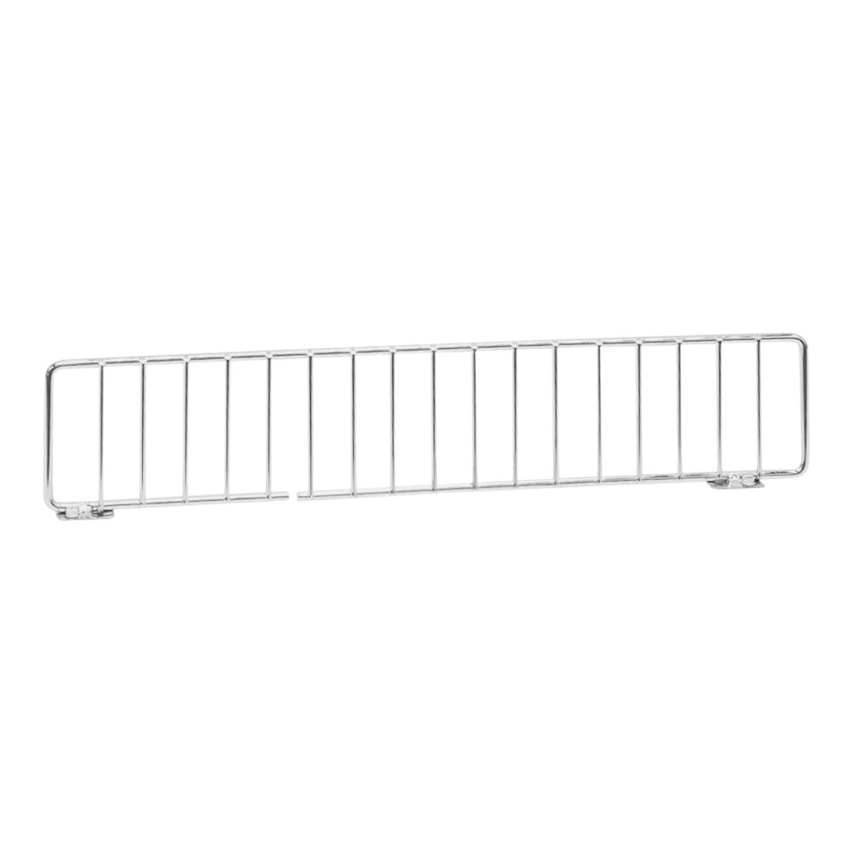 15" x 3" Chrome Fencing Divider for 16" Pegboard Gondola Merchandisers