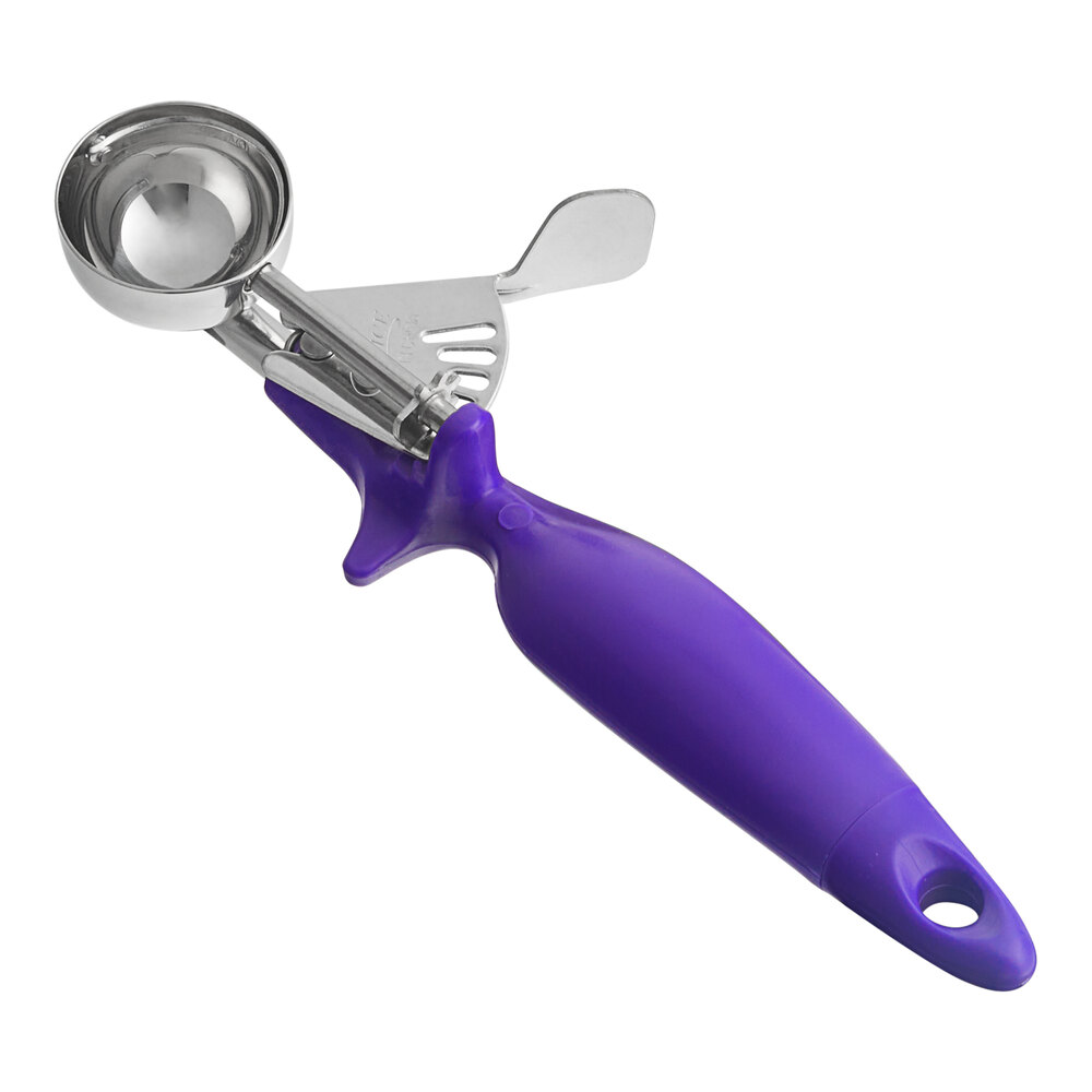 Choice #40 Purple Ergonomic Thumb Press Disher - 0.75 oz.