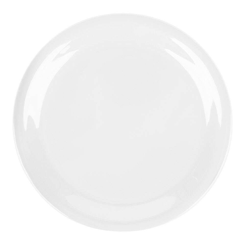 Carlisle Sierrus 6 1/2" White Narrow Rim Melamine Pie Plate - 48/Case