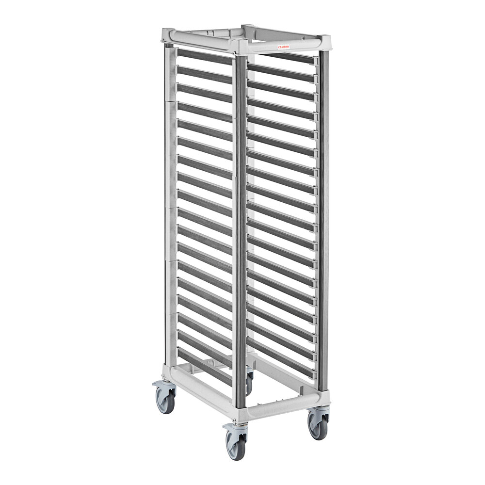 Cambro UGNPR11F18480 Camshelving® GN 1/1 Full Size 18 Pan Trolley Rack with Casters - Unassembled