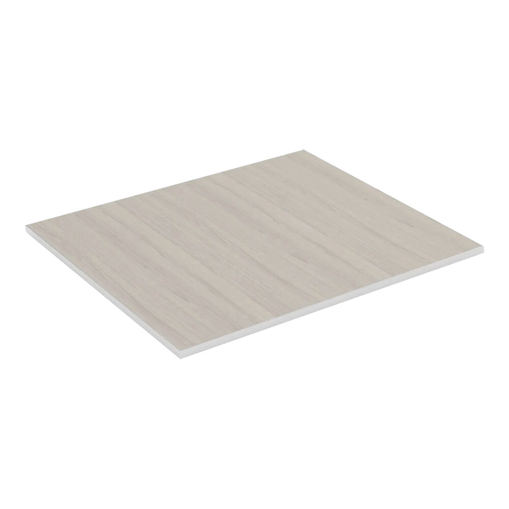 Bon Chef Nexus 35 1/2" x 31 1/2" Half Size Countertop Panel with Silver Anodized Aluminum Frame and Oak Laminate NX-12-CT-S-O