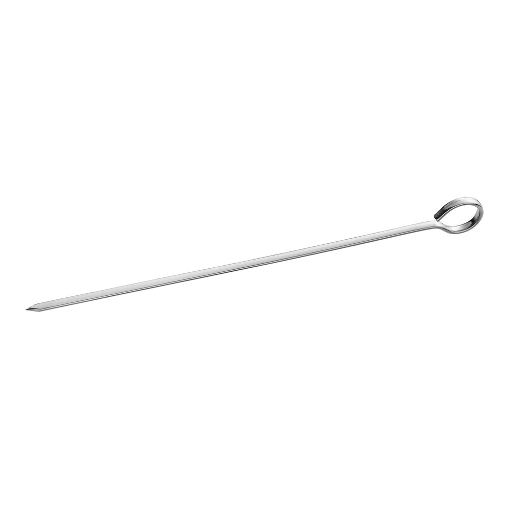 Choice 8" Stainless Steel Flat Skewer - 12/Case