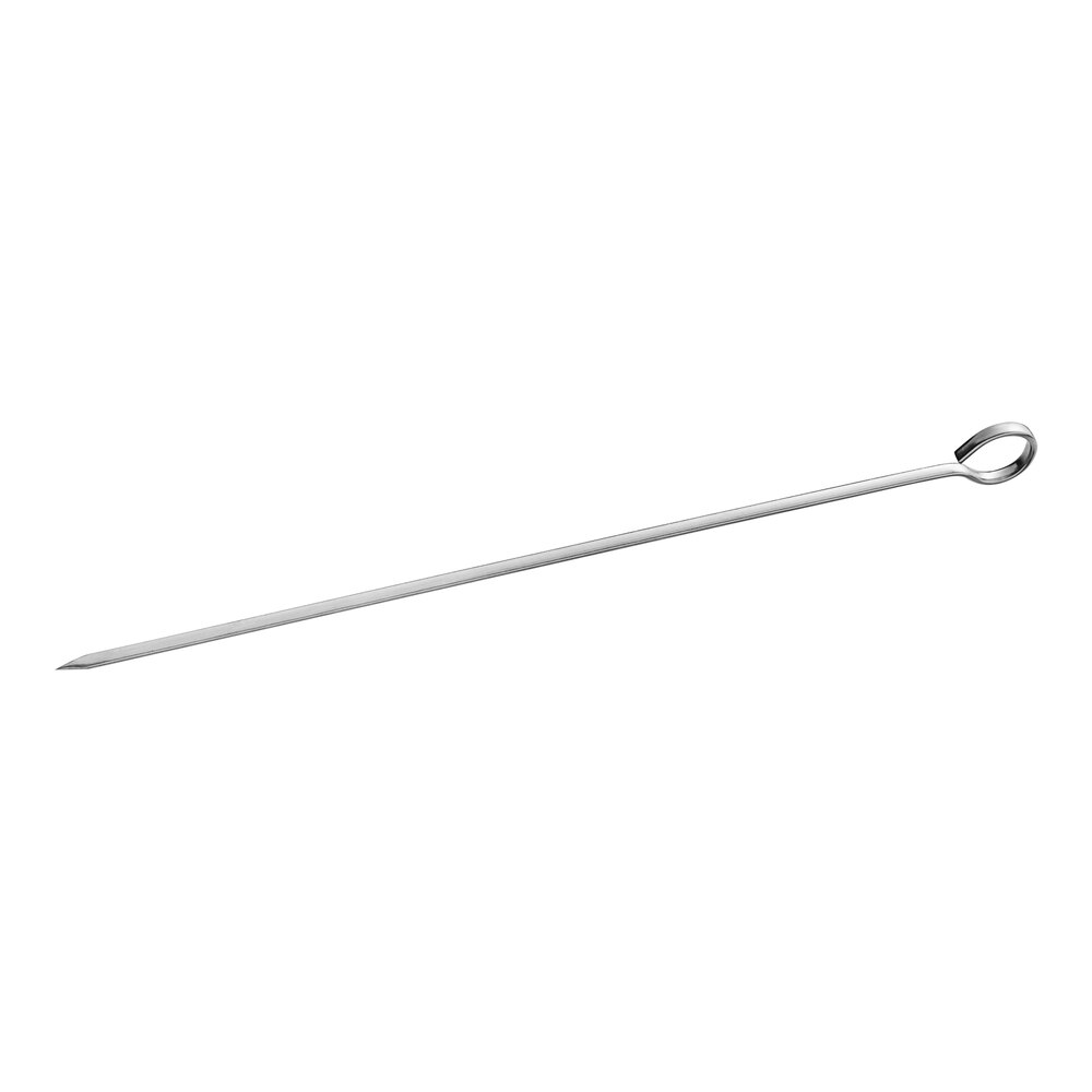 Choice 10" Stainless Steel Flat Skewer - 12/Case