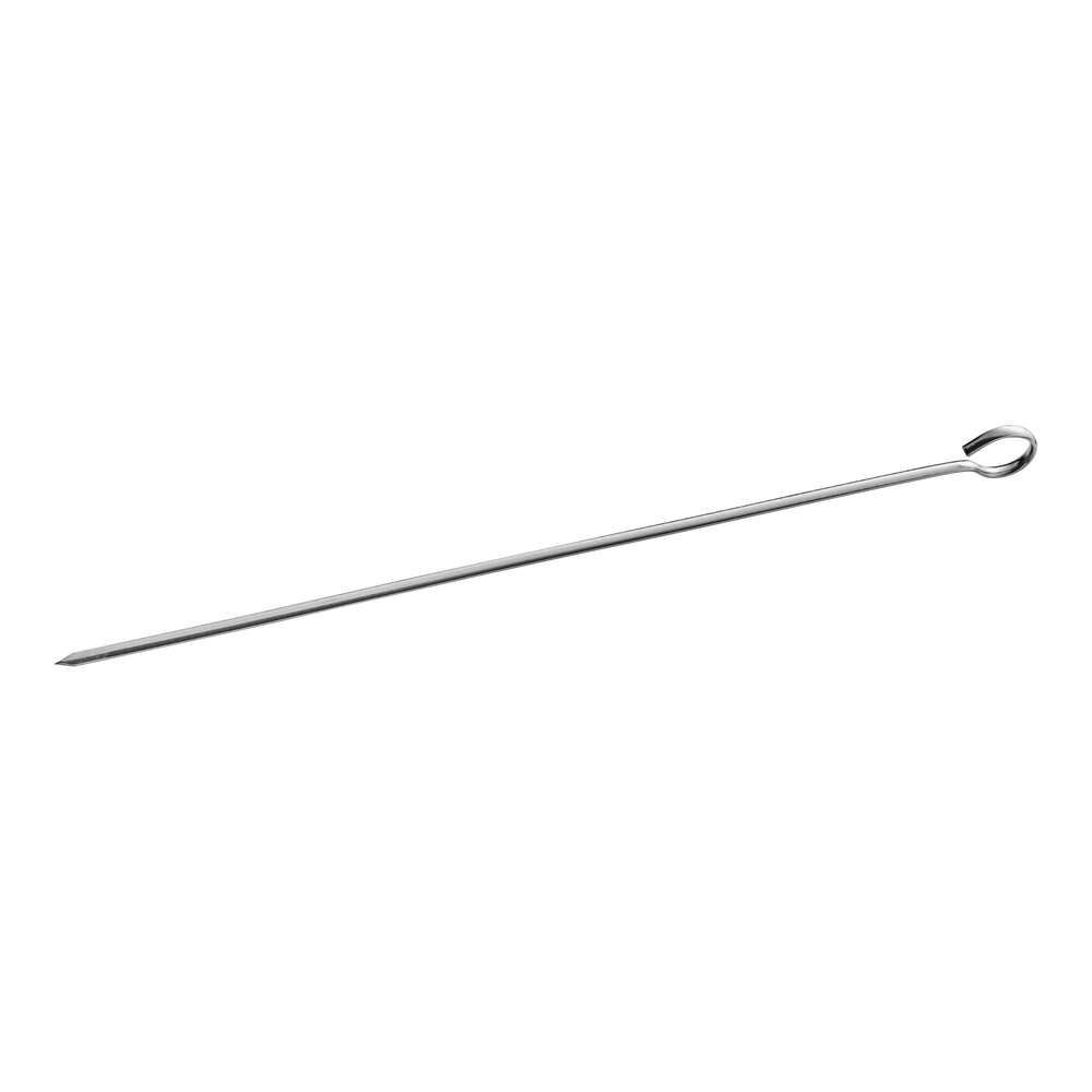 Choice 12" Stainless Steel Flat Skewer - 12/Case