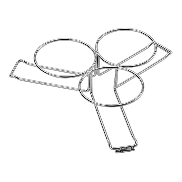 American Metalcraft 9 1/4" x 8 1/4" Chrome Plated Iron Shaker Caddy Attachment for SDRCK, RSRB, and RSR10