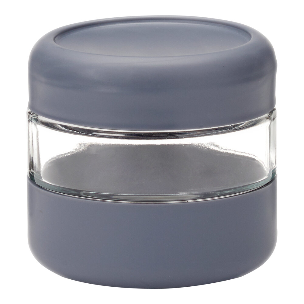 Anchor Hocking Securelock Revolution 0.5 Qt. Stackable Glass Jar with Threaded Lid 13873 - 6/Case