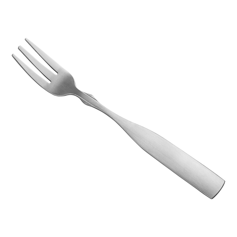 Choice Delmont 6" 18/0 Stainless Steel Medium Weight Cocktail / Oyster Fork - 12/Case