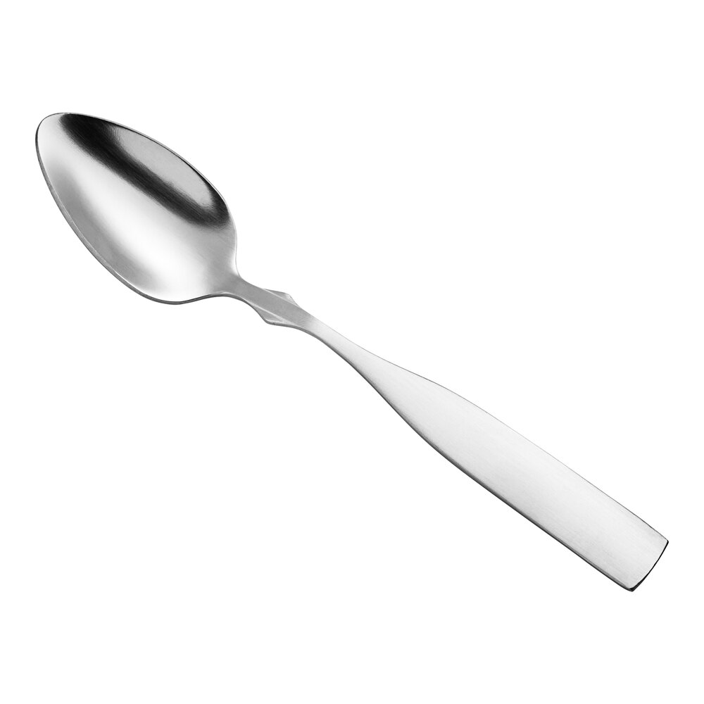 Choice Delmont 6 1/8" 18/0 Stainless Steel Medium Weight Teaspoon - 12/Case