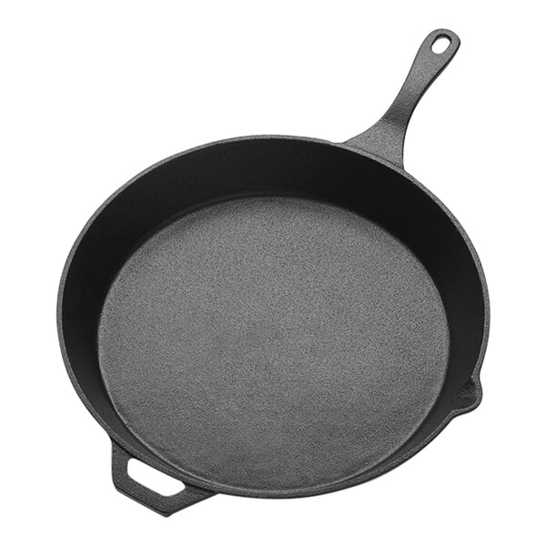 American Metalcraft 14" Cast Iron Skillet with Helper Handle CIS14