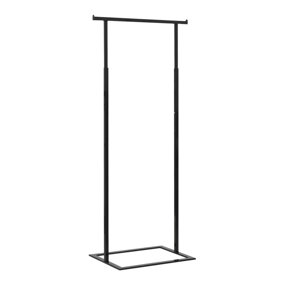 24" x 18" x 72" Mobile Single Hangrail Adjustable Ballet Bar Clothing Rack