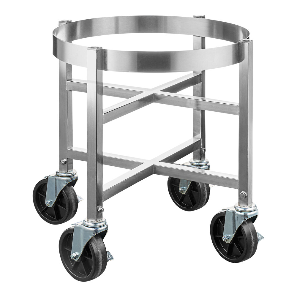 Vigor 17 13/16" Diameter Stainless Steel Stock Pot Dolly