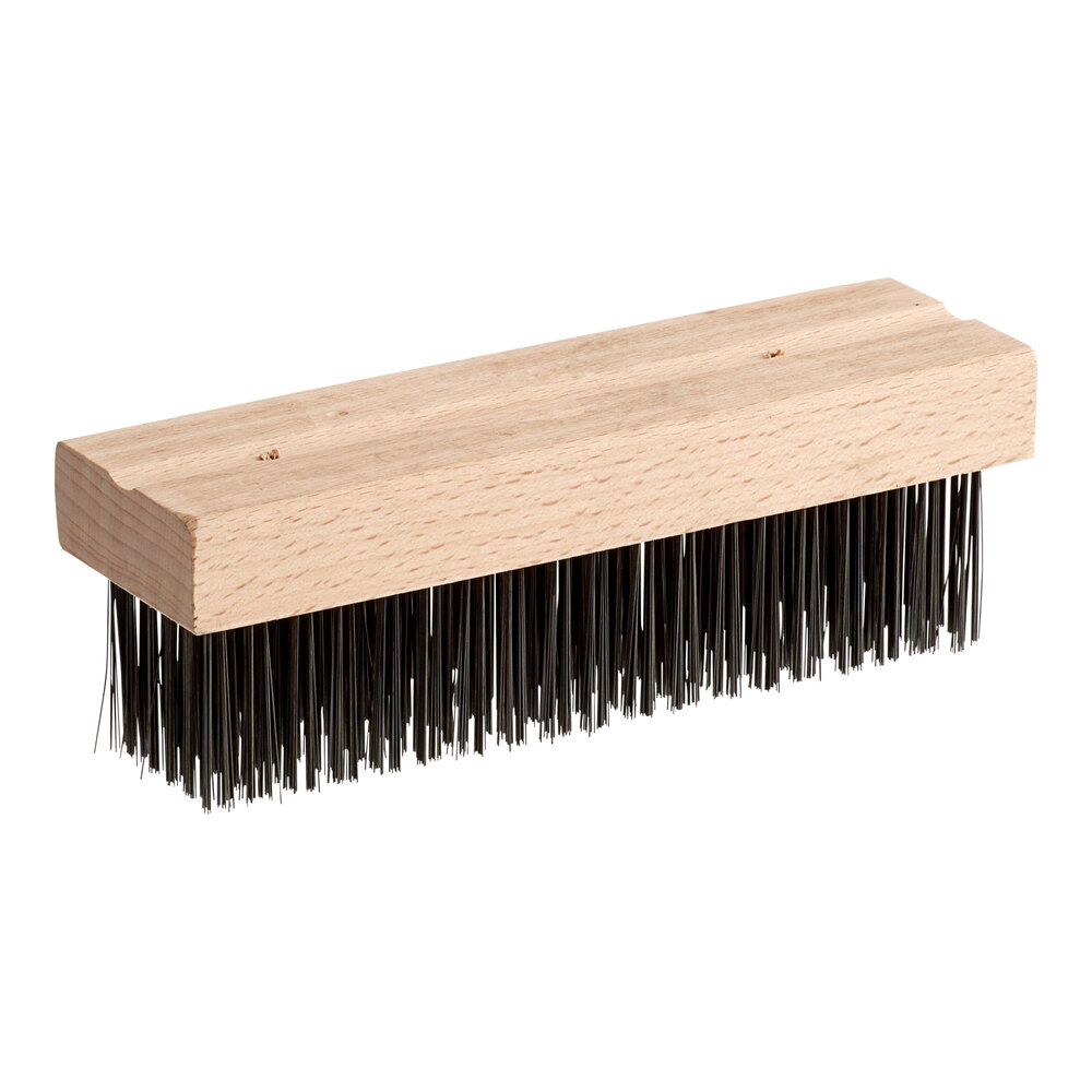 Choice 7 1/4" Medium Steel Bristle Grill / Charbroiler Brush Head for 407MGB26