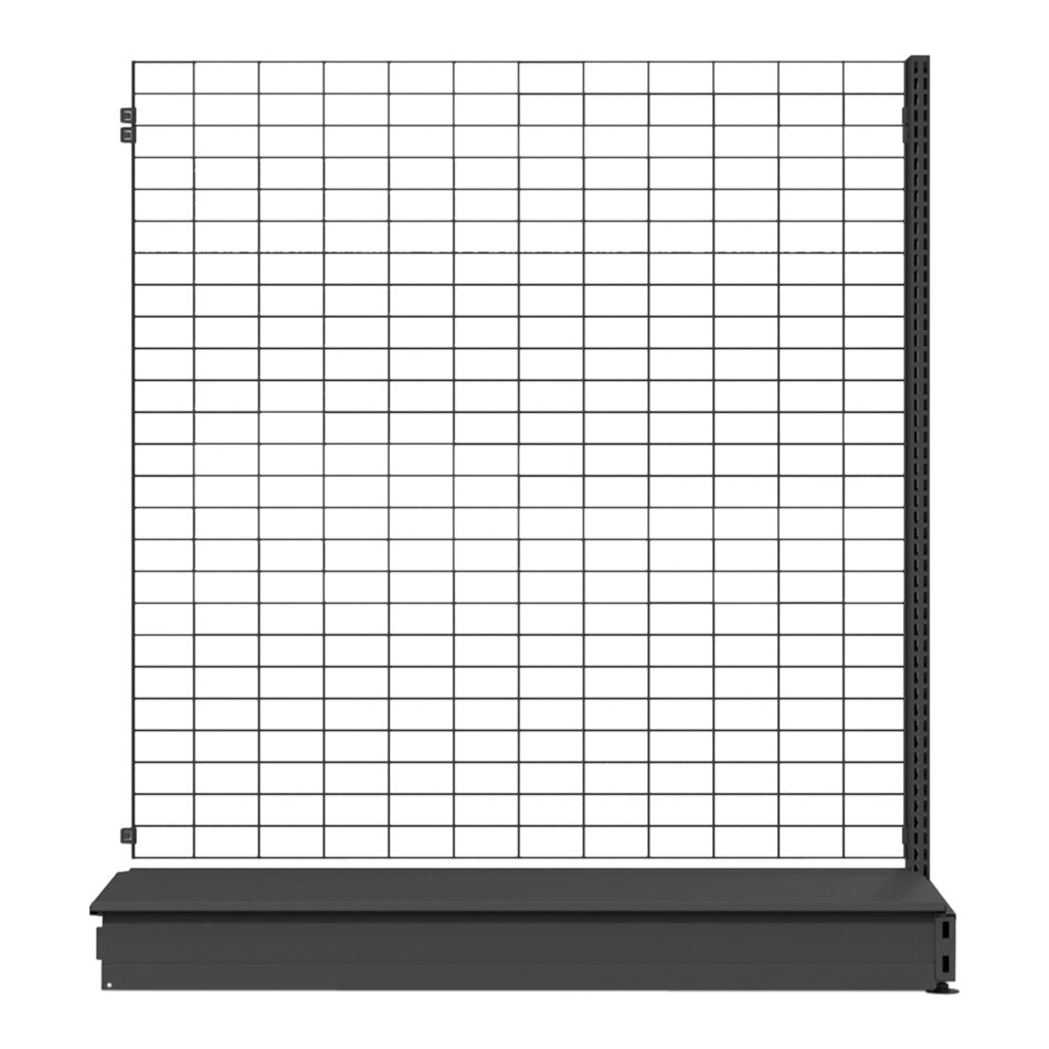Wanzl Wire Tech 100 36" x 18" x 55" Single-Sided Add-On Gondola Shelving Merchandiser WT-1853A