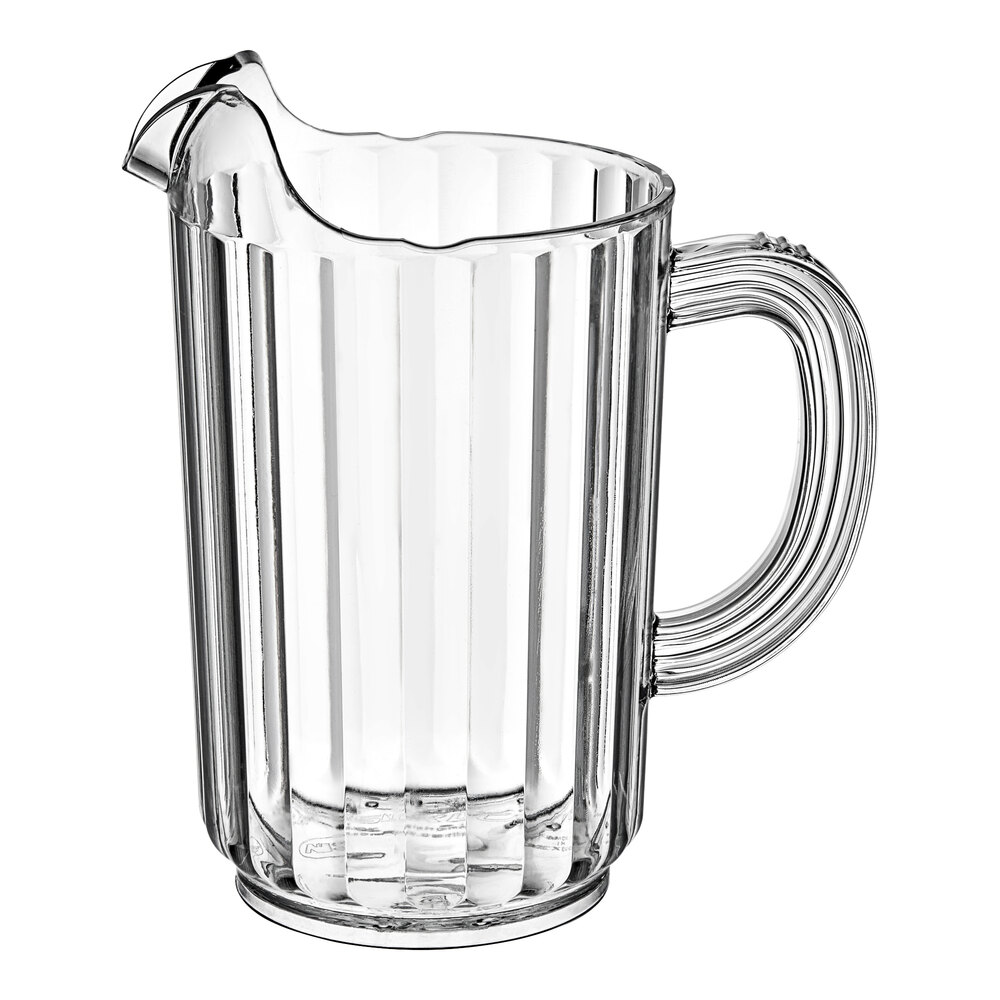 Carlisle 32 oz. Clear Polycarbonate Beverage Pitcher 553607