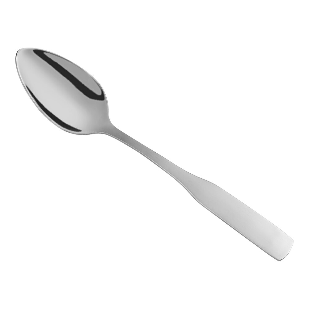 Choice Bellwood 7 1/4" 18/0 Stainless Steel Medium Weight Dinner / Dessert Spoon - 12/Case