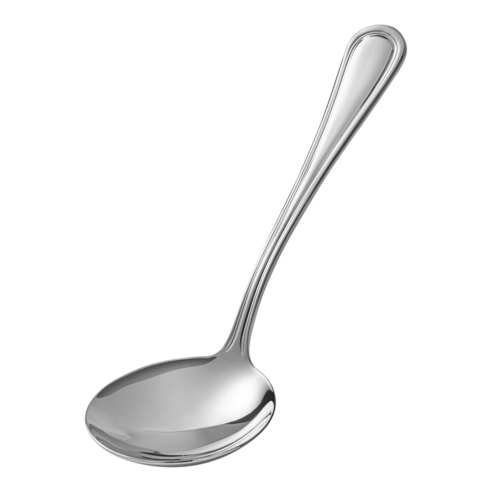 Acopa Edgeworth 0.875 oz. 18/8 Stainless Steel Extra Heavy Weight Gravy Ladle