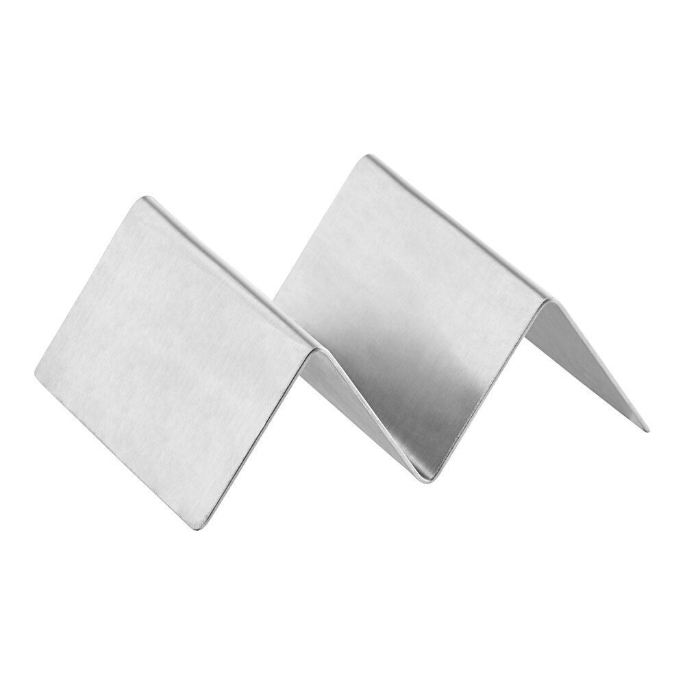 American Metalcraft MTSH1 Mini Taco Holder with One or Two Compartments - 2" x 2" x 1"