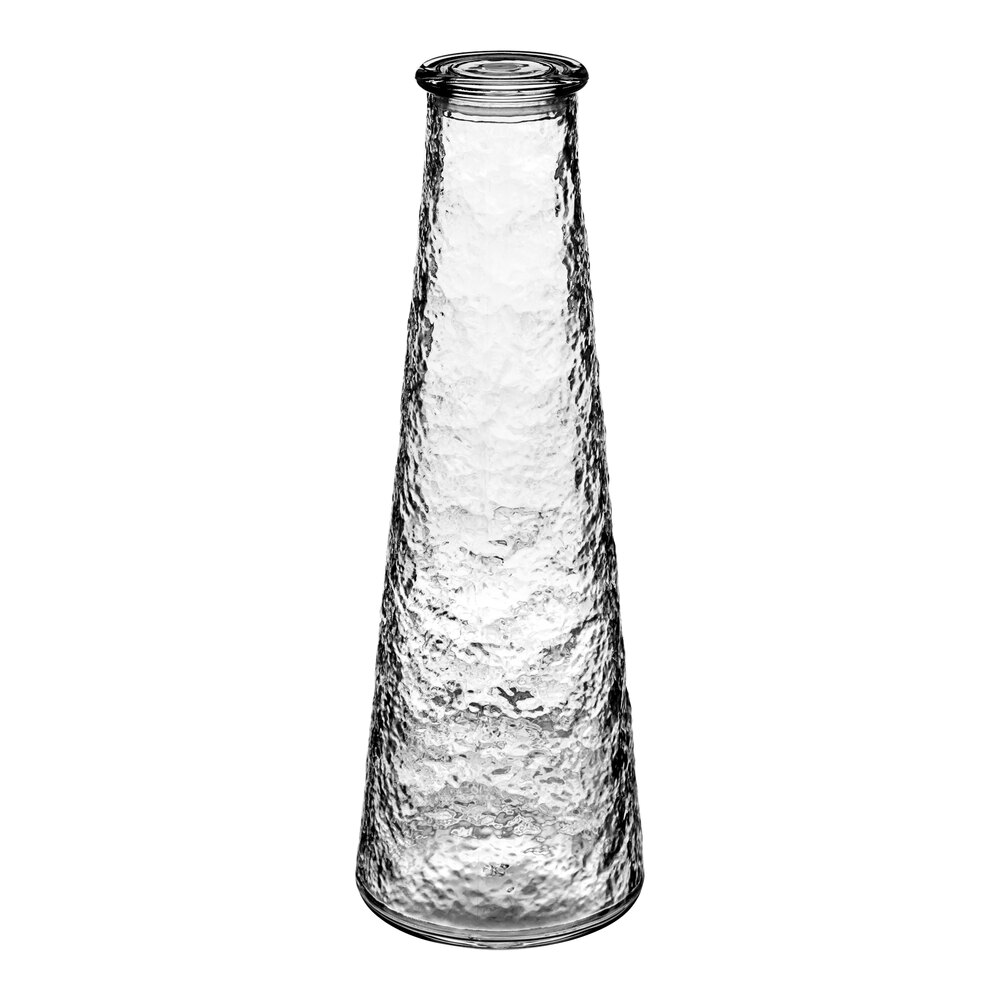 American Metalcraft WBP34 34 oz. Clear Pebbled Acrylic Water Bottle