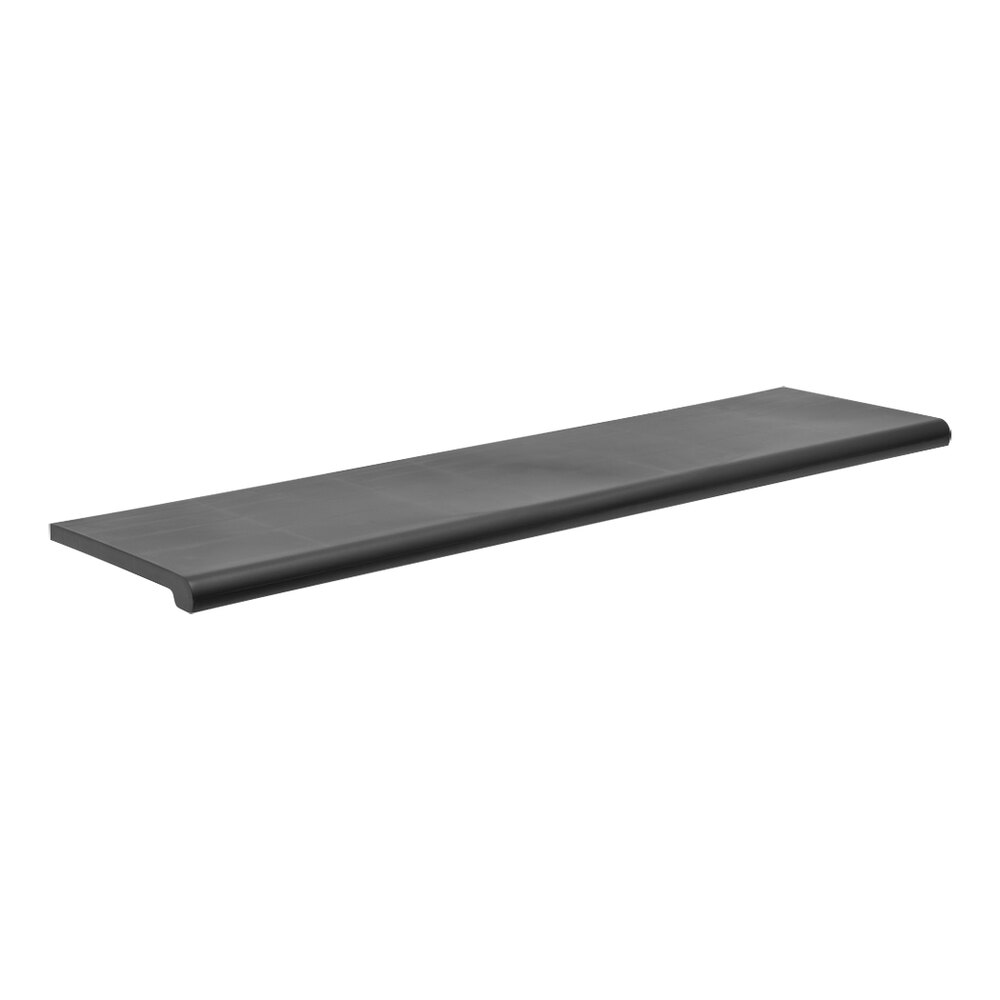 48" x 13" Black Molded Plastic Bullnose Shelf