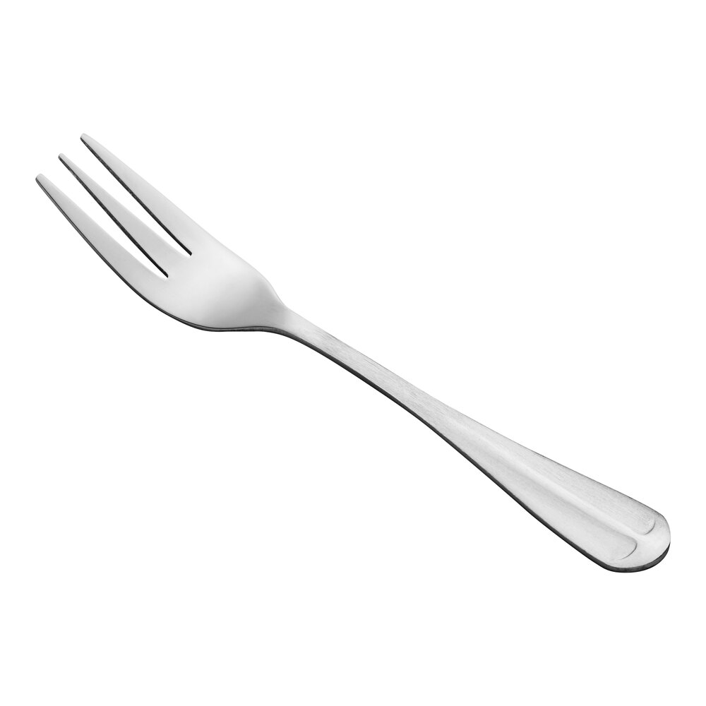Choice Midland 6 1/4" 18/0 Stainless Steel Medium Weight Salad Fork - 12/Case