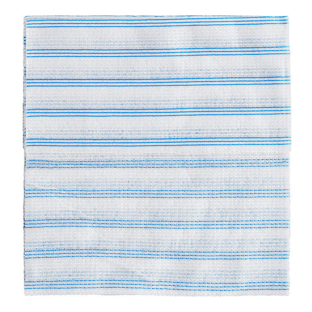 Rubbermaid® 2134283 HYGEN™ 12" x 12" Blue Disposable Microfiber Cloth - 60/Case