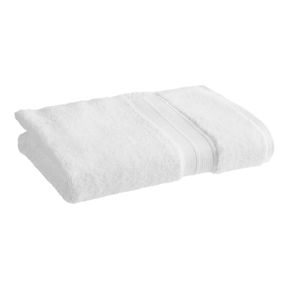 1888 Mills Sweet South 30" x 60" White 100% Long Staple Cotton Bath Sheet 20 lb. - 24/Case