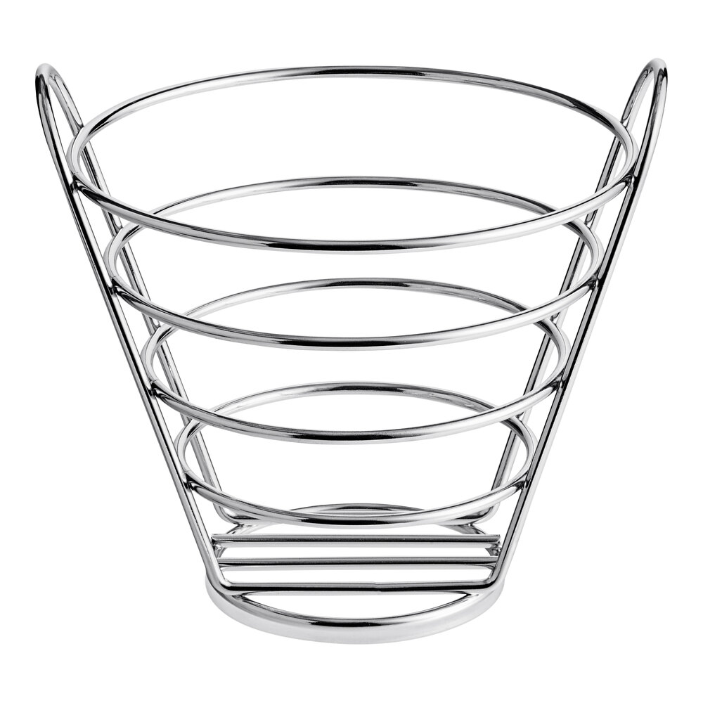 Clipper Mill by G.E.T. 4-22787-S 7" Stainless Steel Round Wire Bucket Basket