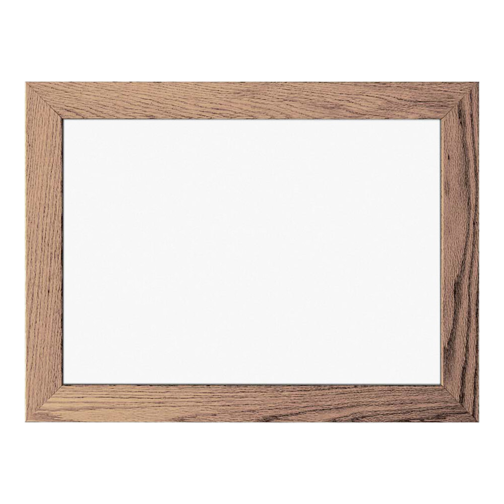 United Visual Products 24" x 18" Point of Sale Dry Erase Whiteboard with Oak Frame