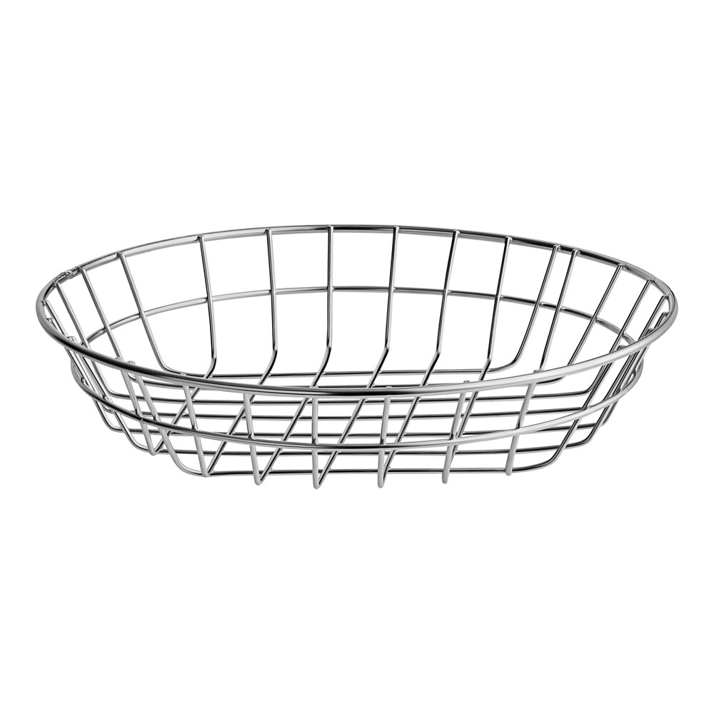 American Metalcraft WISS10 Stainless Steel Round Wire Basket 10"