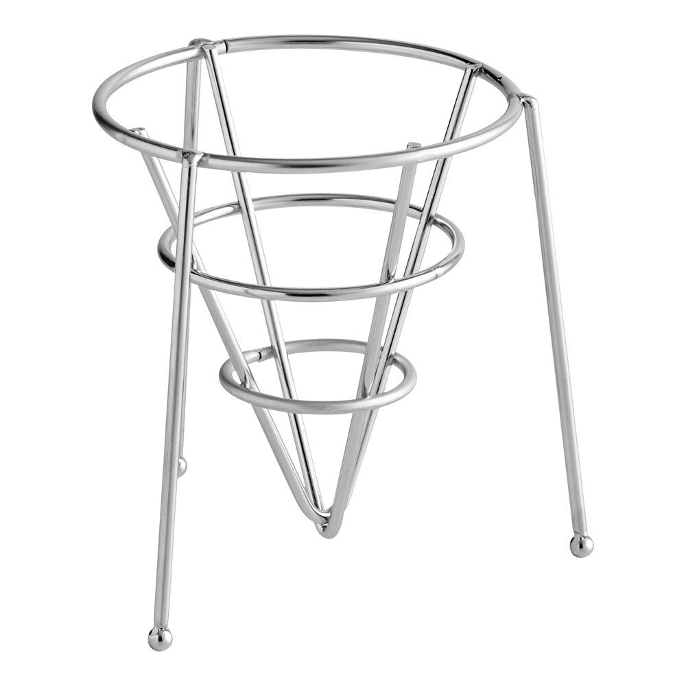Clipper Mill by G.E.T. 4-83888 5" Stainless Steel Stackable Cone Basket